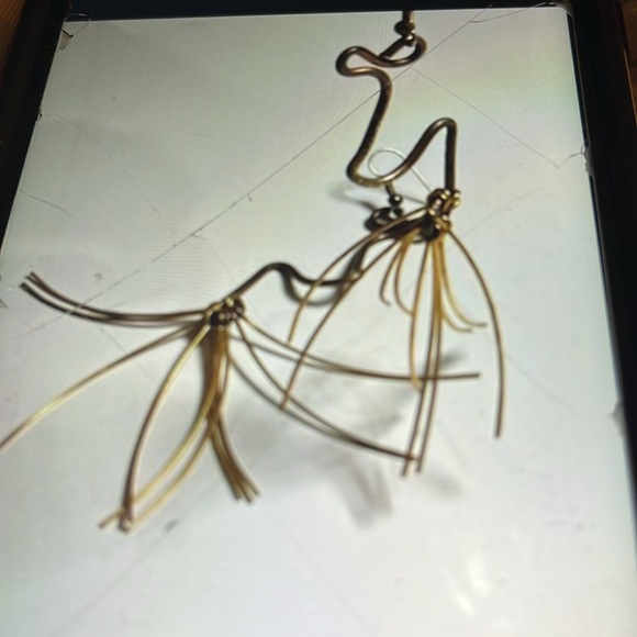 Whimsical Dangle Shoulder sweeper Earrings m - Picture 5 of 5